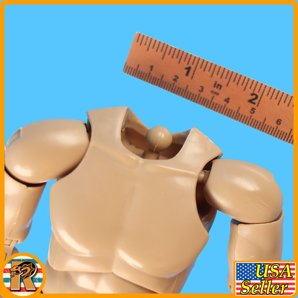 Vietnam Era Male - Nude Body w/ Hands - 1/6 Scale Part - DOECHI